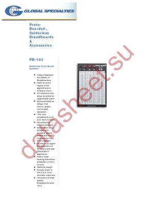 PB-103 datasheet  